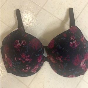 Soma 38DD Memorable Full Coverage Mesh Black Flora